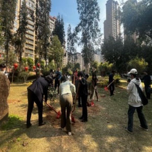 党建引领社区共建，植树节活动增绿添景促和谐