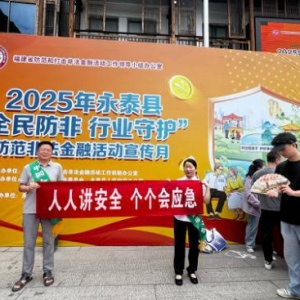 中国人寿寿险永泰支公司开展“人人讲安全，个个会应急”安全宣传咨询日活动