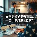 义乌老板娘开年爆单，一只小玩偶日销2万件（图1）