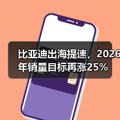 比亚迪出海提速，2026年销量目标再涨25%（图2）