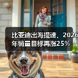 比亚迪出海提速，2026年销量目标再涨25%（图1）