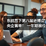 东航签下第八届进博会央企首单! 一年期展位成交金额创新高(图3) 东航签下第八届进博会央企首单! 一年期展位成交金额创新高(图3)