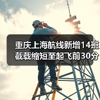 重庆上海航线新增14班截载缩短至起飞前30分钟 优质出行体验升级（图1）