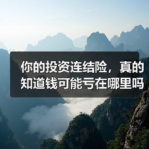 你的投资连结险,真的知道钱可能亏在哪里吗?(图2) 你的投资连结险,真的知道钱可能亏在哪里吗?(图2)