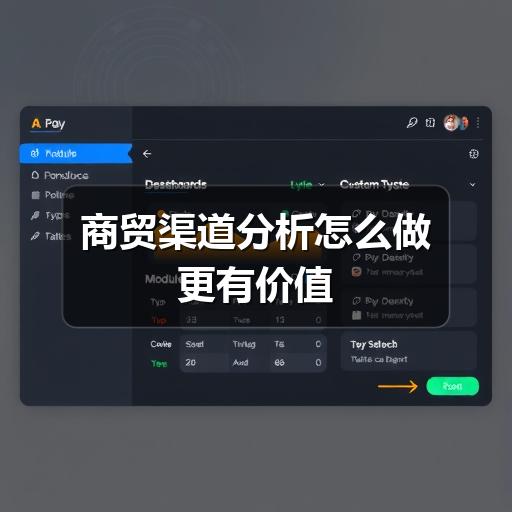商贸渠道分析怎么做更有价值