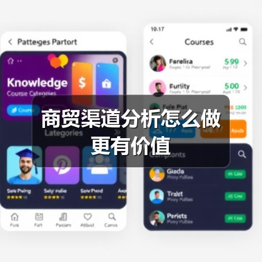 商贸渠道分析怎么做更有价值
