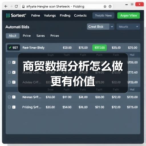 商贸数据分析怎么做更有价值