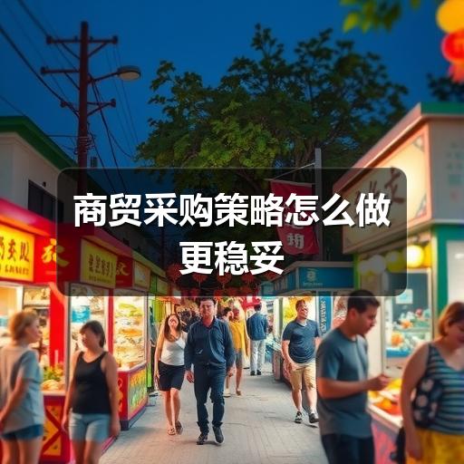 商贸采购策略怎么做更稳妥