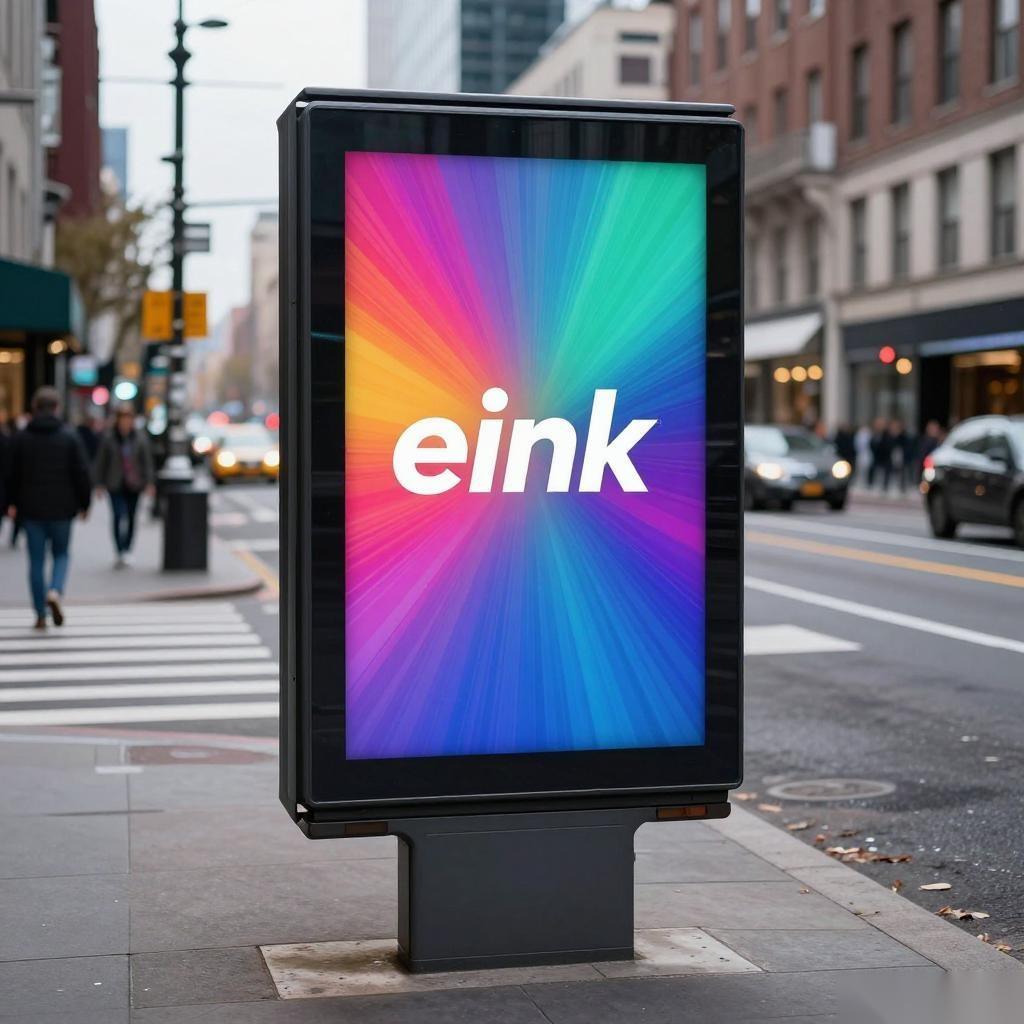 全彩电子纸E Ink Marquee技术户外广告应用