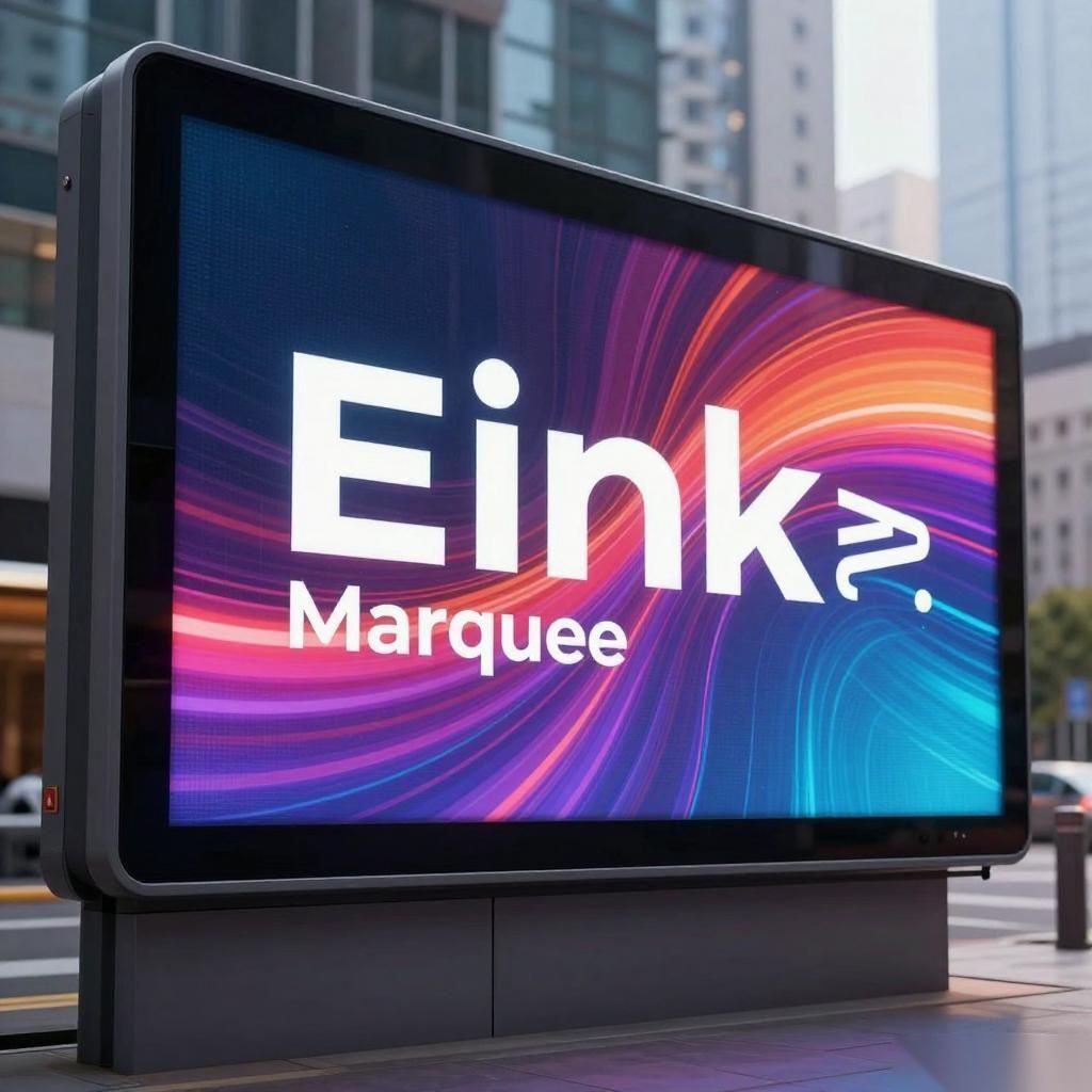 全彩电子纸E Ink Marquee技术户外广告应用