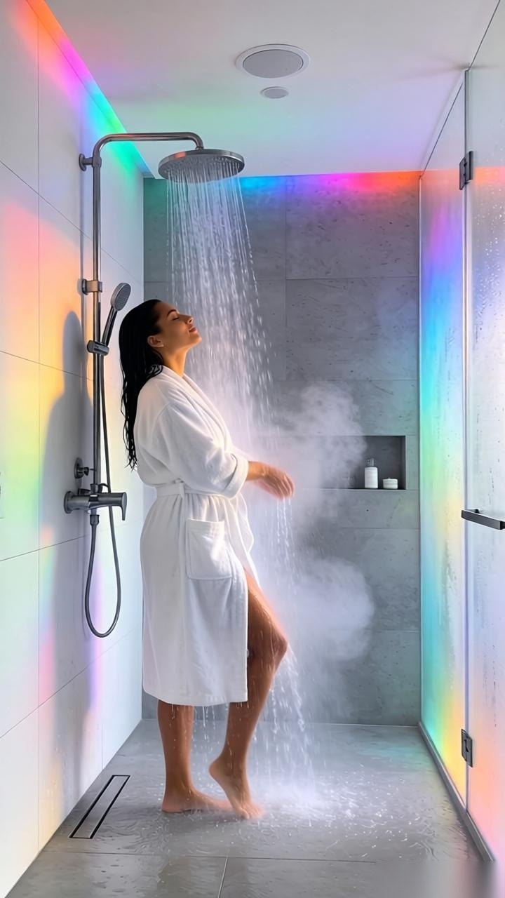 下班后享受私人SPA时光，智能淋浴系统带来舒适体验