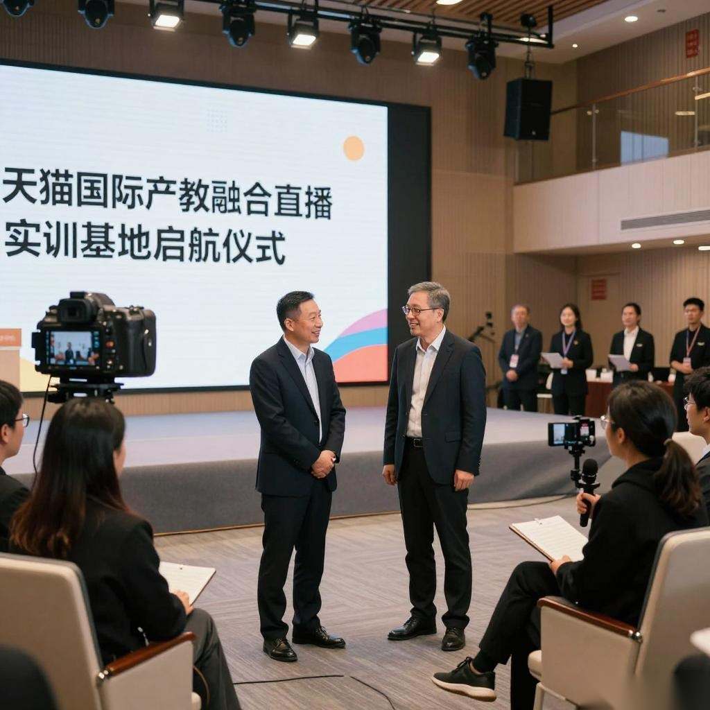 湖南大众传媒学院建天猫国际直播实训基地 校企合作培养数字人才