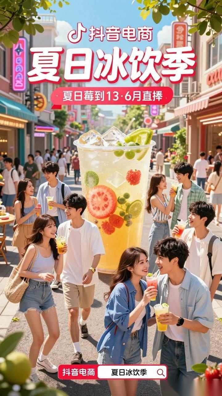 抖音电商夏日冰饮季创新营销 内容剧集与电商购物全链路打通