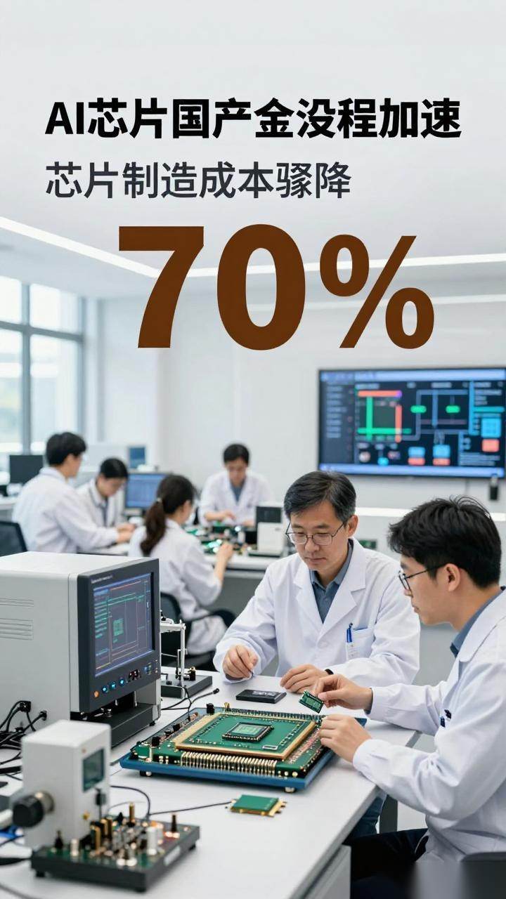 AI芯片成本骤降70% 国产化进程加速抢占万亿市场
