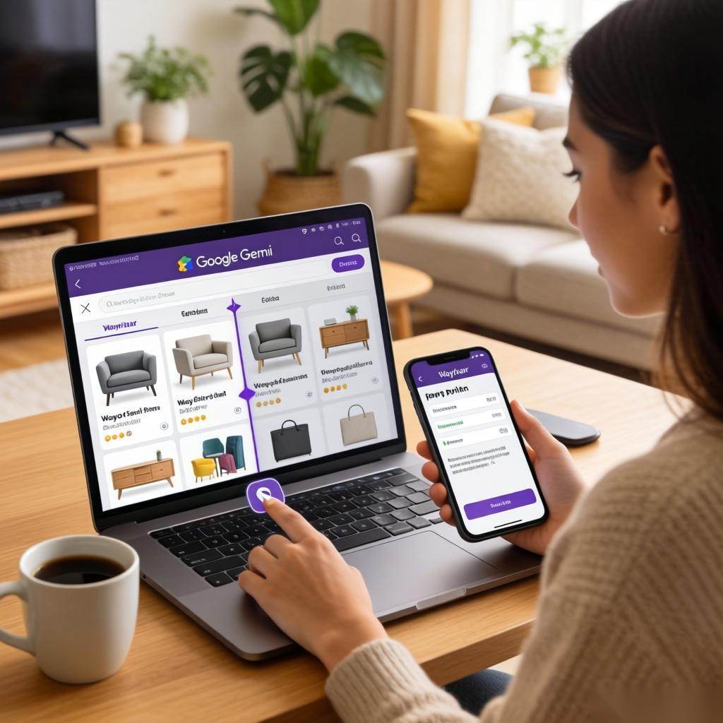 Wayfair与Google合作推出AI购物体验无需跳转完成支付