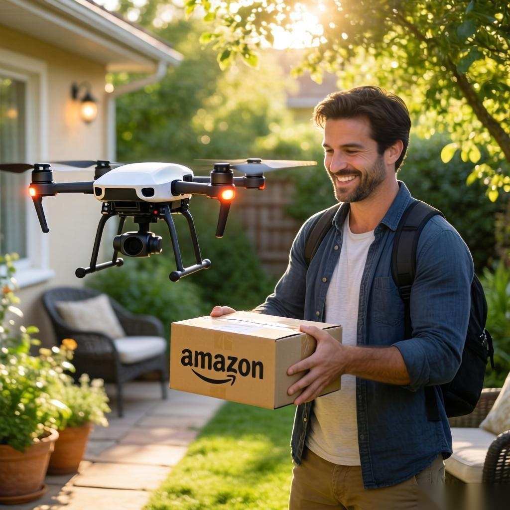 亚马逊获英国无人机配送许可 物流巨头加速低空经济布局