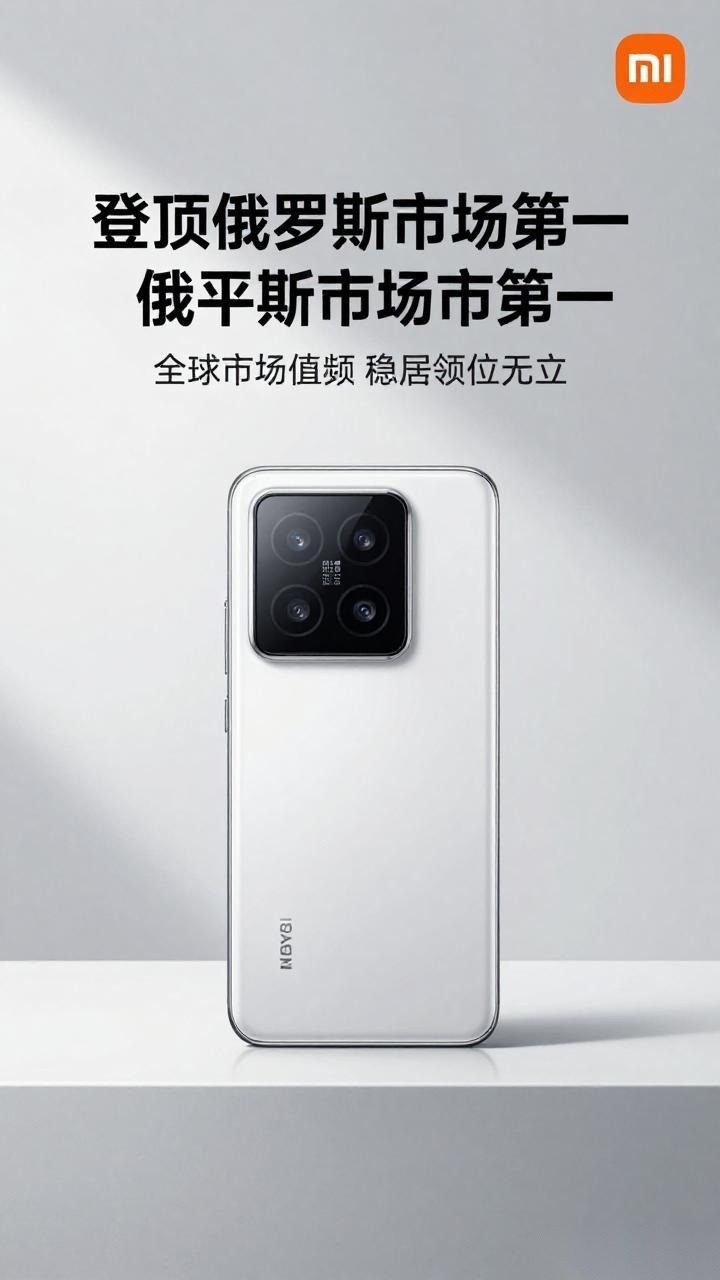 小米手机登顶俄罗斯第一 全球市场份额稳居前三