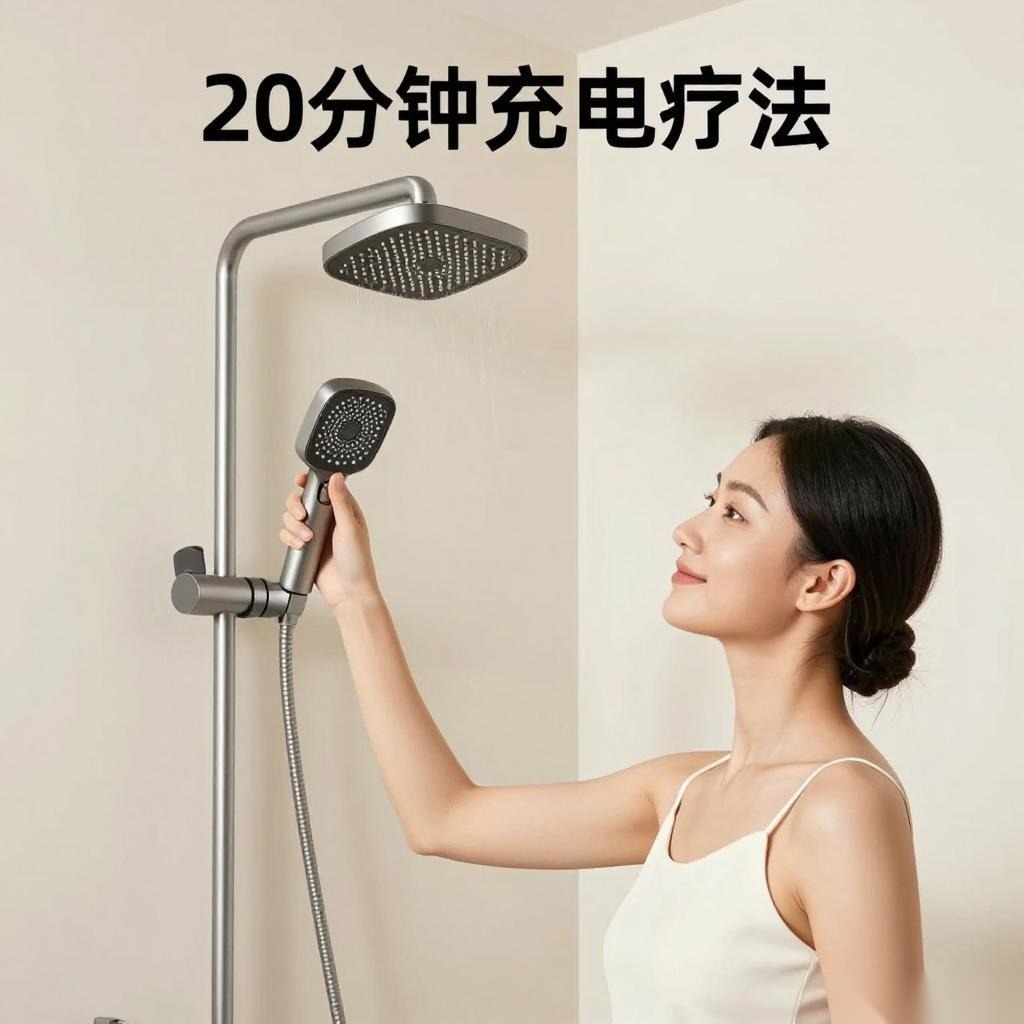 恒温花洒的舒适淋浴体验 20分钟充电疗法