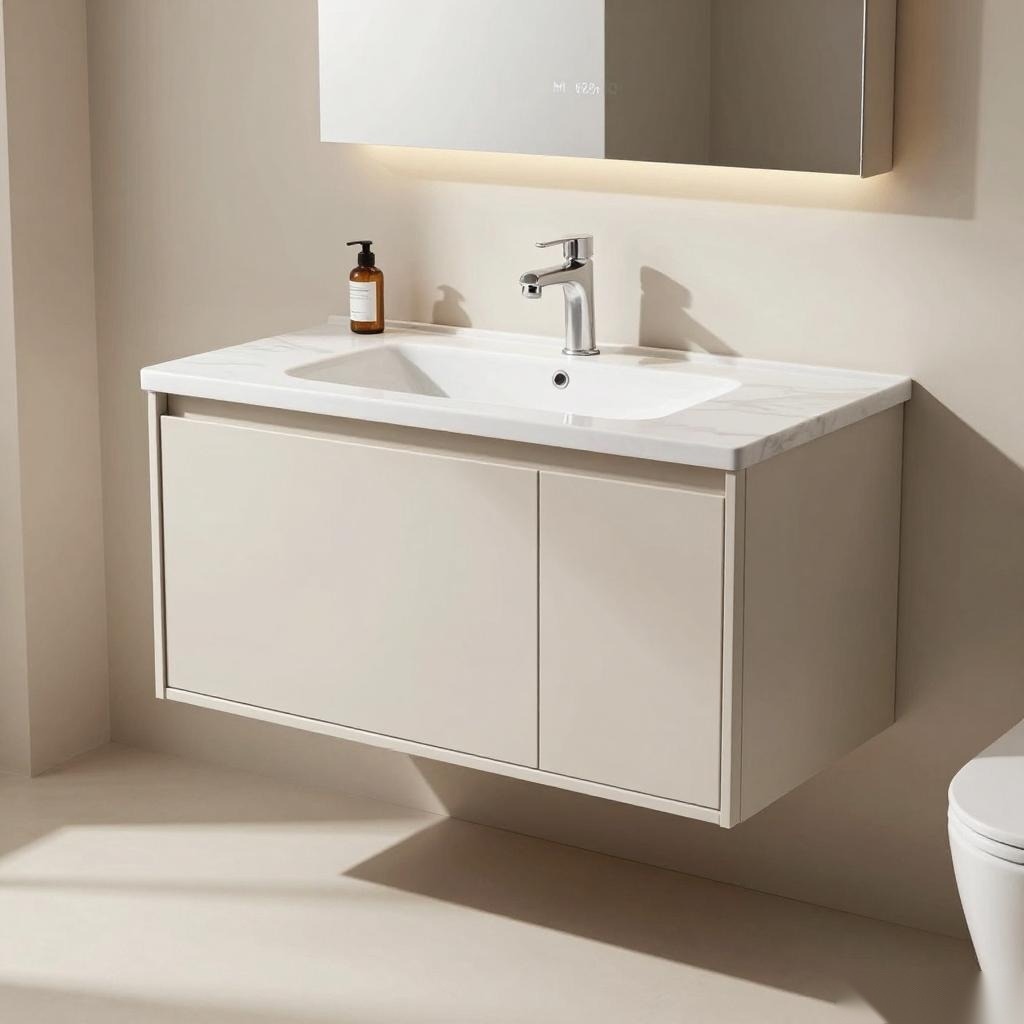 智能光域+科学收纳北欧美学浴室柜设计