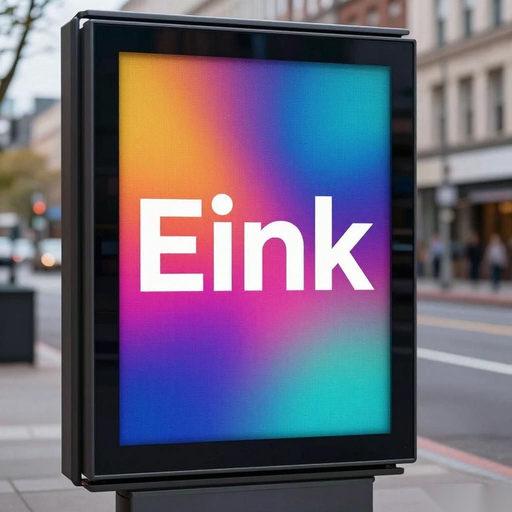 为户外数位看板打造元太科技首款宽温全彩电子纸 E Ink Marquee™ Touch Taiwan 2025 首度亮相