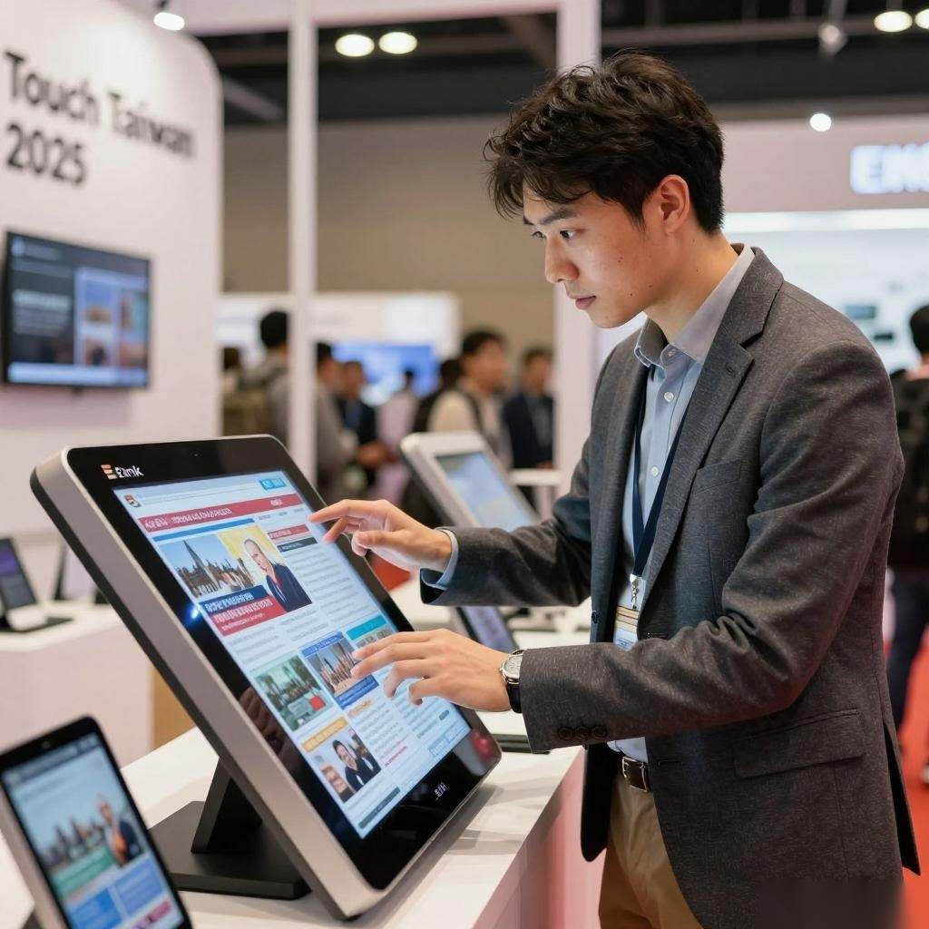为户外数位看板打造元太科技首款宽温全彩电子纸 E Ink Marquee™ Touch Taiwan 2025 首度亮相