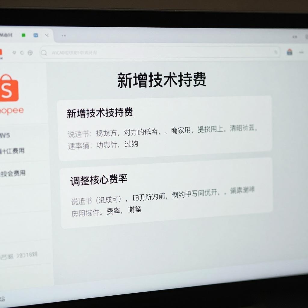 Shopee年末费率调整，宣布加收技术支持费