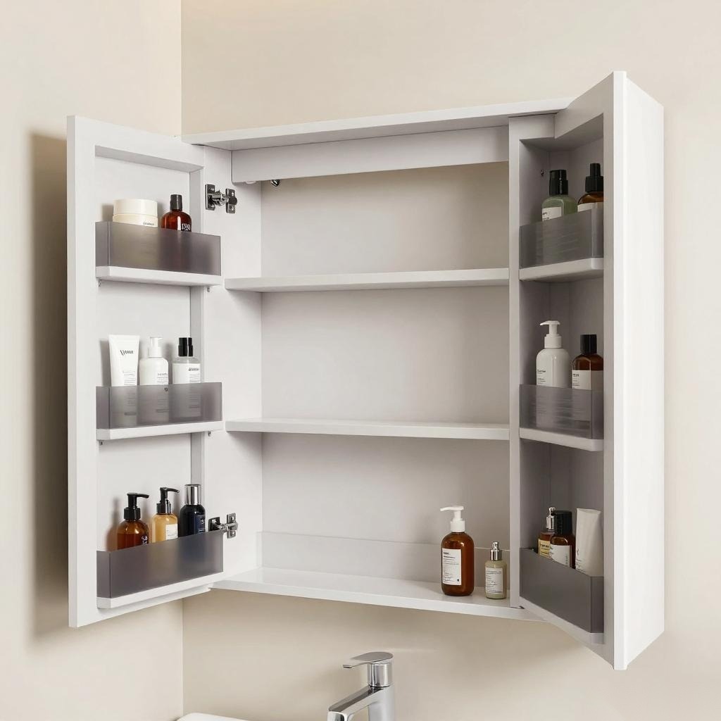 安华卫浴昊铂系列浴室柜，极简美学，智慧储物